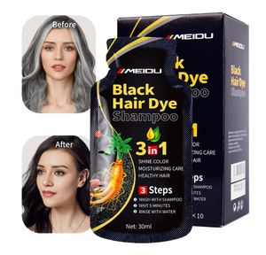 Tinte para el Cabello en Champú de Tamaño Viaje, Marca Meidu, Hecho en China, a Base de Hierbas Naturales, Sin Amoníaco - Product Image 1