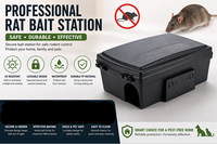 Station d'appât écologique en plastique pour rongeurs, utilisation intérieure/extérieure, contrôle efficace des rats et des souris, piège à capture vivant à réinitialisation automatique