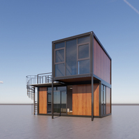 DXH Suppliers Maisons mobiles préfabriquées personnalisées pour l'extérieur, 1, 2 ou 3 étages, 500 pieds carrés, maisons modulaires préfabriquées, mini-maisons conteneurs pour les États-Unis