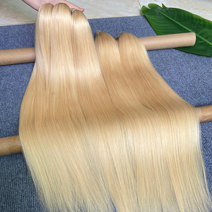 Wholesale <strong>Braiding</strong> Raw <strong>Indian</strong> <strong>Hair</strong> 613 Blonde Bone Straight No Weft Bulk Human <strong>Hair</strong> for <strong>Braiding</strong> - Product Image 1