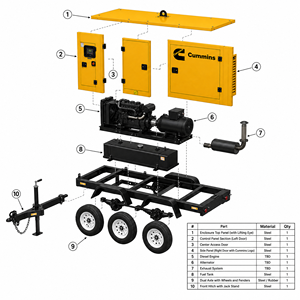 เครื่องกำเนิดไฟฟ้าดีเซล EAC EPA CE 50kw 100kw 200kw พร้อมเครื่องยนต์ Cummins Weichai สตาร์ทอัตโนมัติ 120/240V ขายจากโรงงาน - Product Image 5