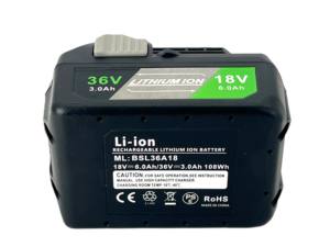 메타 보 HPT 멀티 볼트 RLL1810G 372121m 371751m 무선 전동 공구 배터리 펙 18V/36V 교체 배터리 BSL36A18 BSL36B18 - Product Image 2