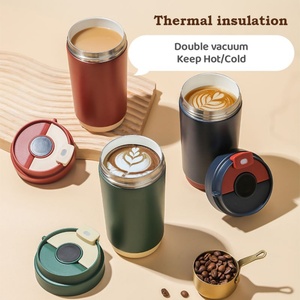 500ml /17OZ <b>Smart</b> 316 Stainless Steel Travel Coffee Mug With Ceramic Coating Liner Insulated Stainless Steel Coffee Cup - Product Image 4