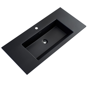 Moderni 610mm 810mm 1010mm 1210mm lavelli in resina nera opaca lavelli in resina epossidica al mercato europeo Australia USA - Product Image 4
