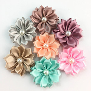 Атласная лента-цветок OEM 4 см для всех сезонов - Product Image 1