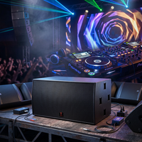 Système de basses haute puissance avec double subwoofer néodyme de 18 pouces, diaphragme en alliage de titane pour salles de concert, boîtes de nuit, son surround professionnel