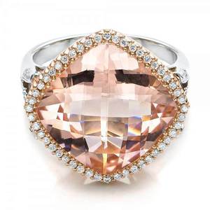 Elegante Anello Moda con Accenti Champagne, Gioiello Regolabile in Lega Bicolore, Stile Moderno e Minimalista - Product Image 2