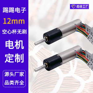 มอเตอร์ไร้แปรงถ่านแบบถ้วยกลวง 5V พร้อมเอนโค้ดเดอร์ จัดจำหน่ายโดยตรงจากโรงงาน มอเตอร์เกียร์ดาวเคราะห์ขนาด 12 มม. แรงบิดสูง โครงสร้างโลหะทั้งหมด - Product Image 2