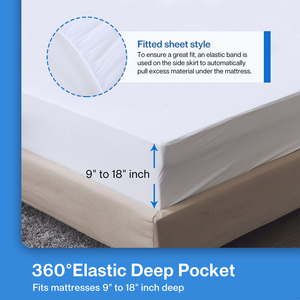 ठोस रंग क्वैटेड जुड़वां आकार वाली शीट गद्दे रक्षक जलरोधक सुसज्जित गद्दे कवर और रक्षक - Product Image 2