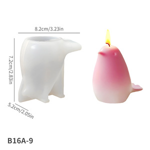 Moule en silicone DIY pour bougies et ornements, motif petit oiseau mignon et gâteau, style INS, pour aromathérapie - Product Image 4