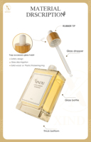 Botol Tetes Kaca 30ml 50ml 100ml Botol Minyak Esensial Bambu untuk Minyak Serum dengan Tutup Bambu