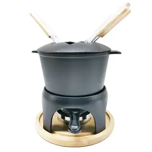 तामचीनी कच्चा लोहा Fondue सेट