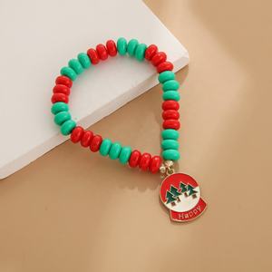 Adjustable Christmas Tree Style Acrylic Abacus Beads <b>Bracelet</b> Customizable <b>Cute</b> Jewelry for Parties - Product Image 3