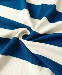 Vente en gros de polos de haute qualité pour hommes polo à rayures polo bleu en coton à manches courtes pour hommes - Product Image 6