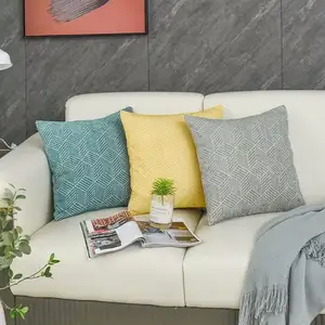 Housses d'oreiller décoratives en Chenille, bon marché, pour canapé-lit, salon, 45x45cm, vente en gros