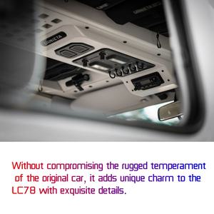 ชุดอุปกรณ์ตกแต่งภายในระดับพรีเมียมสีดำสำหรับ<span class=keywords><strong>รถ</strong></span>ยนต์ LC78 Fuming Samurai ปี 2007-2025 พร้อมระบบควบคุมหลังคาแบบรวม วัสดุ ABS - Product Image 6