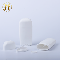 Contenant vide ovale en plastique PP de 73g pour déodorant en stick, shampoing, blush, lotion, rechargeable, à ouverture facile, couleur personnalisée, OEM/ODM