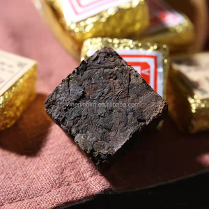 Thé Pu-erh <span class=keywords><strong>Tuocha</strong></span> du <span class=keywords><strong>Yunnan</strong></span>, Chine, année 2003, 1000g, Shu, petit carré doré, thé Pu-erh pur, gâteau de thé Pu-erh, brique de thé Pu-erh - Product Image 4