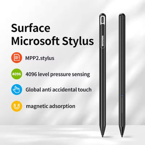 ปากกาสไตลัสสำหรับ Microsoft Surface Pro 3-9 X รองรับแรงกด 4096 ระดับ ตรวจจับการเอียง รองรับการดูดแม่เหล็ก ป้องกันการสัมผัสโดยฝ่ามือ แบบ Capacitive ตัวด้ามโลหะ - Product Image 2