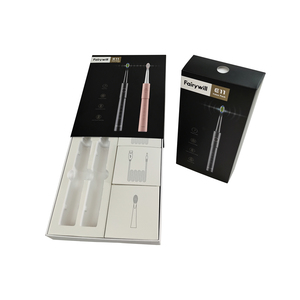 Boîte d'emballage cadeau avec couvercle réutilisable pour produits électroniques, avec insert en EVA, gaufrage, boîtes rigides recyclables, logo personnalisé imprimé - Product Image 6
