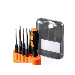Multi <b>Bit</b> <b>Screwdriver</b> <b>Set</b> 8 In 1 Interchangeable <b>Bits</b> Anti Slip Handle Plastic For Diy Repair Tools - Product Image 4