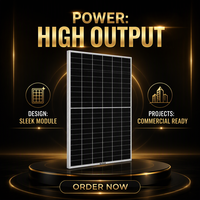 Modules photovoltaïques MULOYAL 610W, efficacité 23,2%, type N, cellules à contact arrière intégral sans barre frontale, 182mm x 182mm, pour applications industrielles