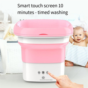 D 4.5L Precio barato Semiautomático de carga superior Mini lavadora Rosa portátil de carga superior - Product Image 4