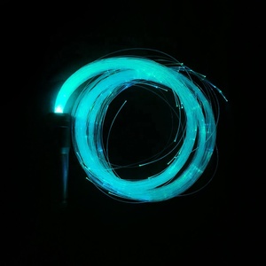 Látigo de Fibra Óptica con Luces LED Intermitentes |   Accesorios de Baile Luminosos Multicolores para Fiestas Rave - Product Image 1