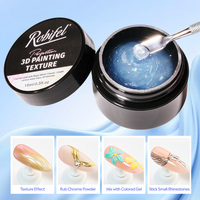 Robifel Vernis à Ongles Semi-Durci Effet Gel Gummy Candy, Texture Peinture 3D Longue Durée Style Français, Design Artistique Sculpté