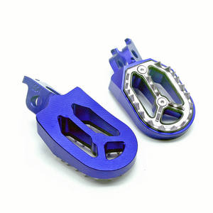 Reposapiés CNC universales de alta calidad para <span class=keywords><strong>Motocross</strong></span>, <span class=keywords><strong>precio</strong></span> de fábrica barato, dientes de tiburón de acero inoxidable, clavijas de aluminio para bicicleta de Cross - Product Image 4