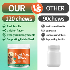 थोक कस्टम कद्दू फाइबर कुत्ते गुदा ग्रंथि नरम चबाने वाले कब्ज राहत पालतू पूरक का समर्थन करती है - Product Image 5