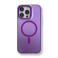 Étui de téléphone Honatop coloré IMD, pare-chocs rigide, résistant aux rayures, électroplaqué, magnétique, TPU+PC, antichoc pour 16