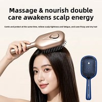 Peigne massant électrique pour le cuir chevelu avec embout en nylon pour la croissance des cheveux avec solution de Minoxidil - Thérapie quotidienne pour la maison et l'hôtel