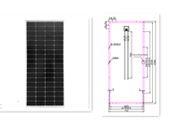 Module photovoltaïque mono, neuf, vente en gros, panneaux solaires 200W 230W, système solaire pour toit de camping-car, maison