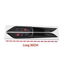 Emblèmes latéraux de garde-boue personnalisés S5/RS5 Black Warrior en ABS, garnitures extérieures et autocollants de carrosserie pour Audi A5