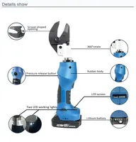 Mini herramienta de corte hidráulica con cable alimentado por batería de alto rendimiento, 1 unidad