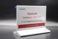 Letrero Digital para Mesa de Conferencias con Pantalla de Tinta Electrónica de 7.5 Pulgadas, 4 Colores, Doble Cara, BLE5.0, 800*480, Placa de Identificación para Reuniones
