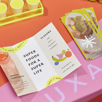 Impresión de Folletos Trípticos A4 Personalizados para Menús de Restaurantes y Marketing de Productos - Impresión Digital, Papel Recubierto, Laminación de Película