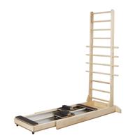 Matériel de fitness professionnel : Lit de Pilates Core Ladder Bed en bois, Reformer Pilates commercial à double rail pour entraînement corporel bidirectionnel