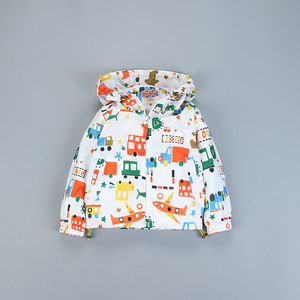เสื้อแจ็คเก็ตเด็กพิมพ์ลายเต็มตัวแบบกันลมสำหรับขี่จักรยาน ขายส่งจากจีน - Product Image 1