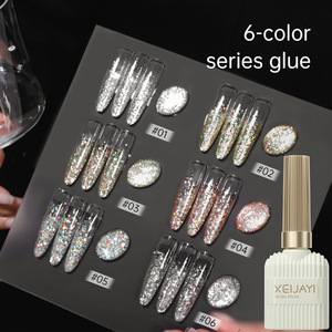 Esmalte de Uñas Brillante de 6 Colores, 15 ml, con Purpurina y Lentejuelas, Semipermanente, UV, Laca, Barniz, Herramienta de Manicura para Salón, Venta al Por Mayor - Product Image 3