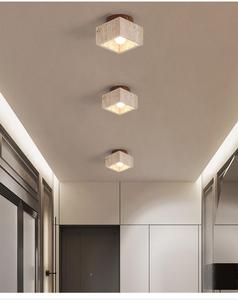 Cueva amarilla piedra sala de estar diseño hogar decorativo accesorios modernos lámparas de techo araña interior luces de techo Led - Product Image 3