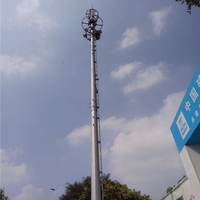 Tenaga Surya TV Satelit Microwave Nirkabel Antena Sinyal Internet CB Radio Telekomunikasi Monopole Tower