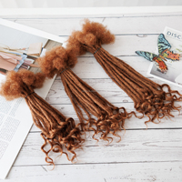 Curly Locs |   Extensions de dreadlocks 100 % cheveux humains avec pointes bouclées, vente en gros