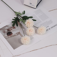 ZhiXia Dandelion buatan empat kepala bola kecil bahan bunga pernikahan buatan tangan tahan lama 3-5 tahun gaya Modern