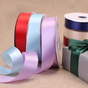 공장 도매 4cm 1.5인치 새틴 리본 선물 포장 웨딩 장식 꽃다발 DIY용 - Product Image 3