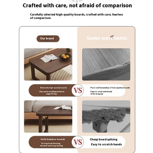 Bàn điều khiển gấp cho phòng khách gia đình đơn giản gia đình nhỏ cửa sổ nổi phòng ngủ Máy Tính Học Tập bàn trà thấp - Product Image 5