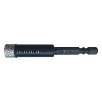 Forets de diamant brasés sous vide de 18, 6,8,10,12,14,16mm, pour perceuse à sec, forets de scie à trous, granit, marbre, céramique, carrelage, verre, outils électriques