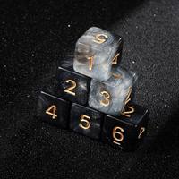 Jeu de dés de jeu de table en acrylique 7 pièces, dés polyédriques pour DND, MTG, RPG, jeux de société, divertissement de fête