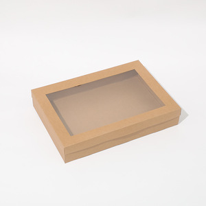 厂家批发折叠牛皮纸盒带窗蛋糕礼品包装纸箱定制 - Product Image 4